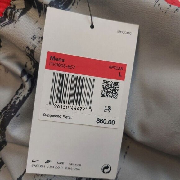 Nike Woven Flow Summer Hoop Shorts Mens Size L Standard Fit DV9605-657 Black Red - Picture 5 of 5